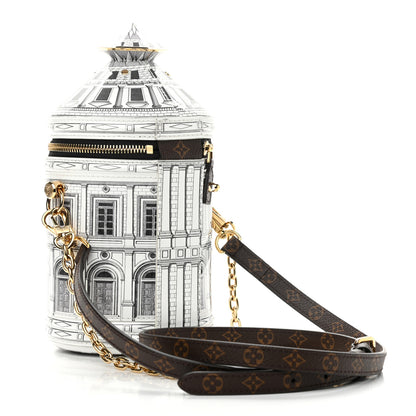 Louis Vuitton X FORNASETTI Calfskin Architettura Cannes Black White 3 of 10