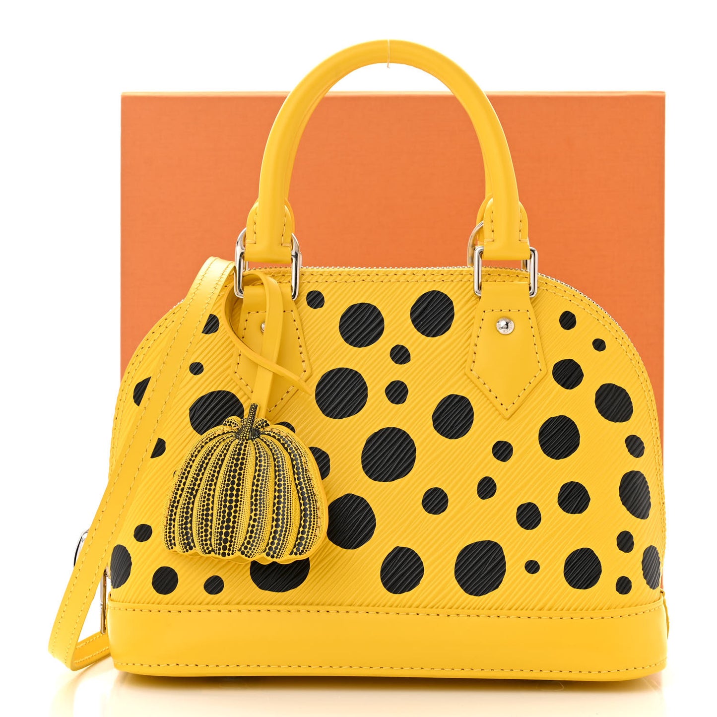 LOUIS VUITTON LV X YK Epi Alma BB Yellow Black