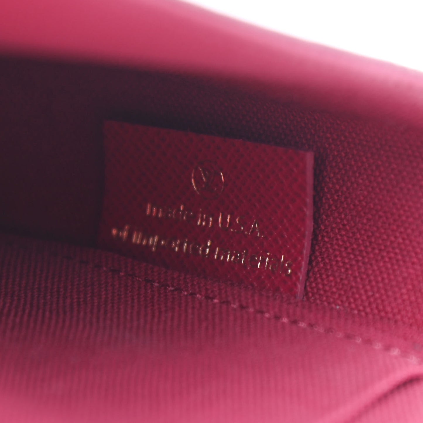 Monogram Pochette Felicie Chain Wallet Fuchsia