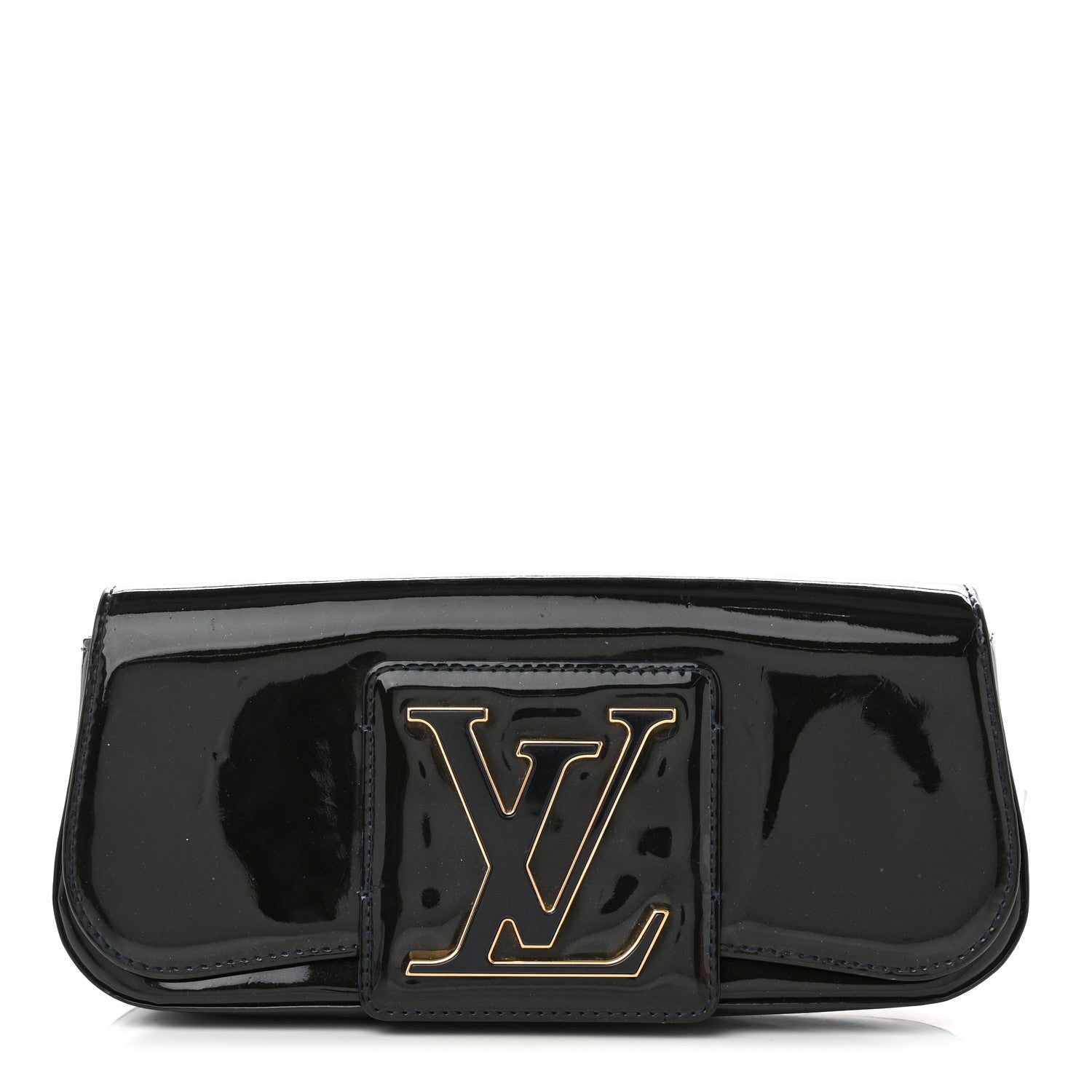 Louis Vuitton Patent Sobe Clutch Blue Infini 1 of 8