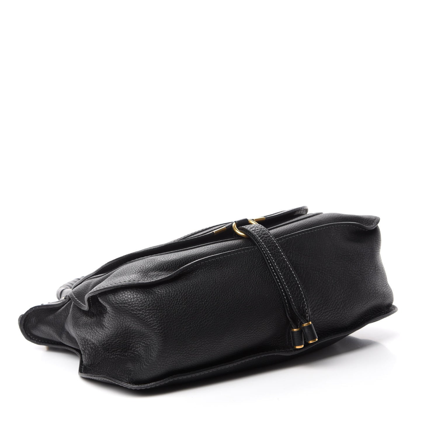 Calfskin Medium Marcie Satchel Black