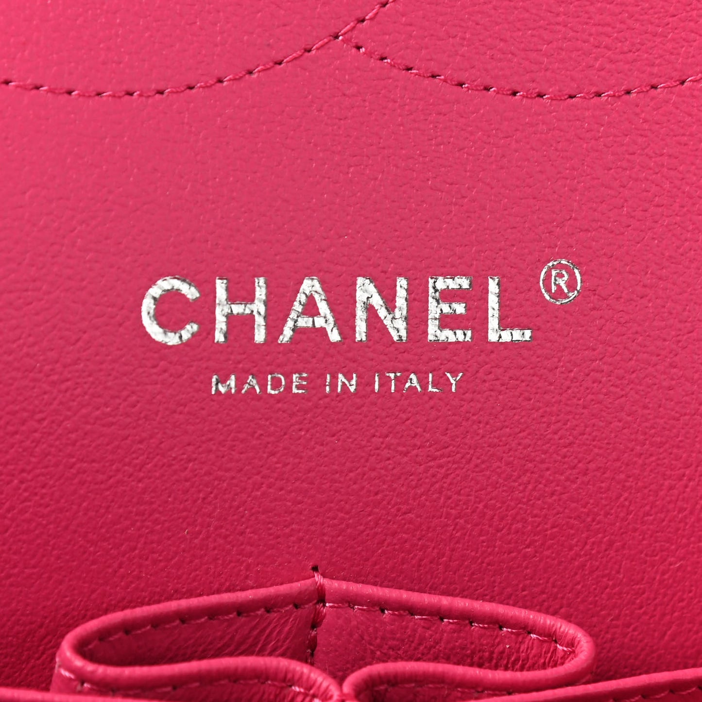Lambskin Quilted Jumbo Double Flap Dark Pink