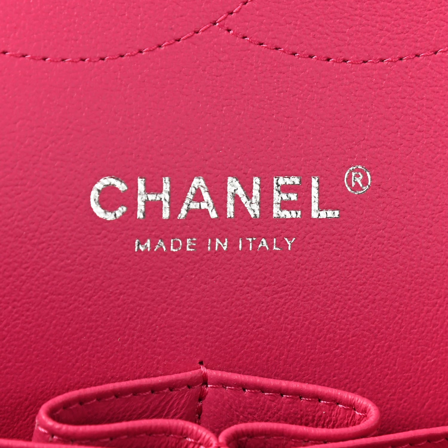 Chanel Lambskin Quilted Jumbo Double Flap Dark Pink 8 of 9