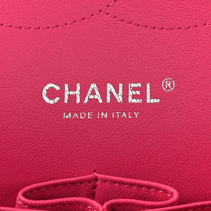 Chanel Lambskin Quilted Jumbo Double Flap Dark Pink 8 of 9