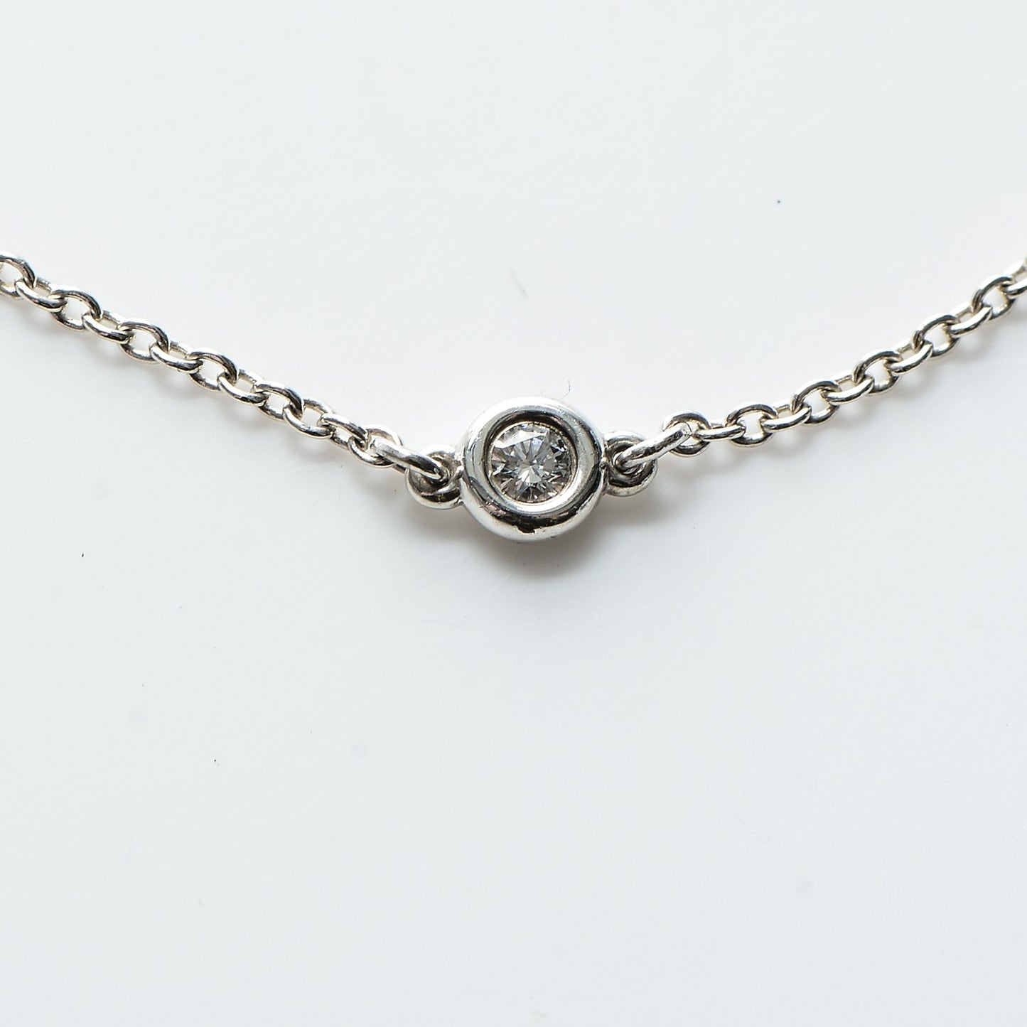 Sterling Silver Diamond .09ct Elsa Peretti Diamonds By The Yard Bracelet