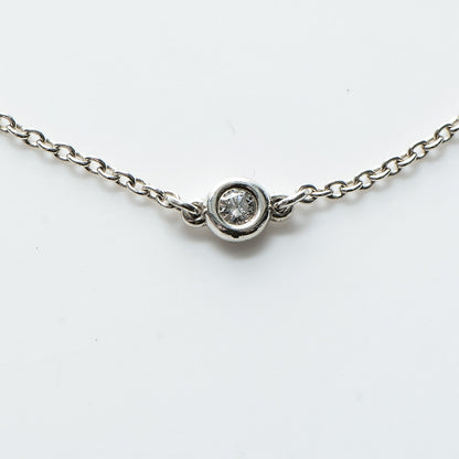 Tiffany Sterling Silver Diamond .09ct Elsa Peretti Diamonds By The Yard Bracelet 4 of 5
