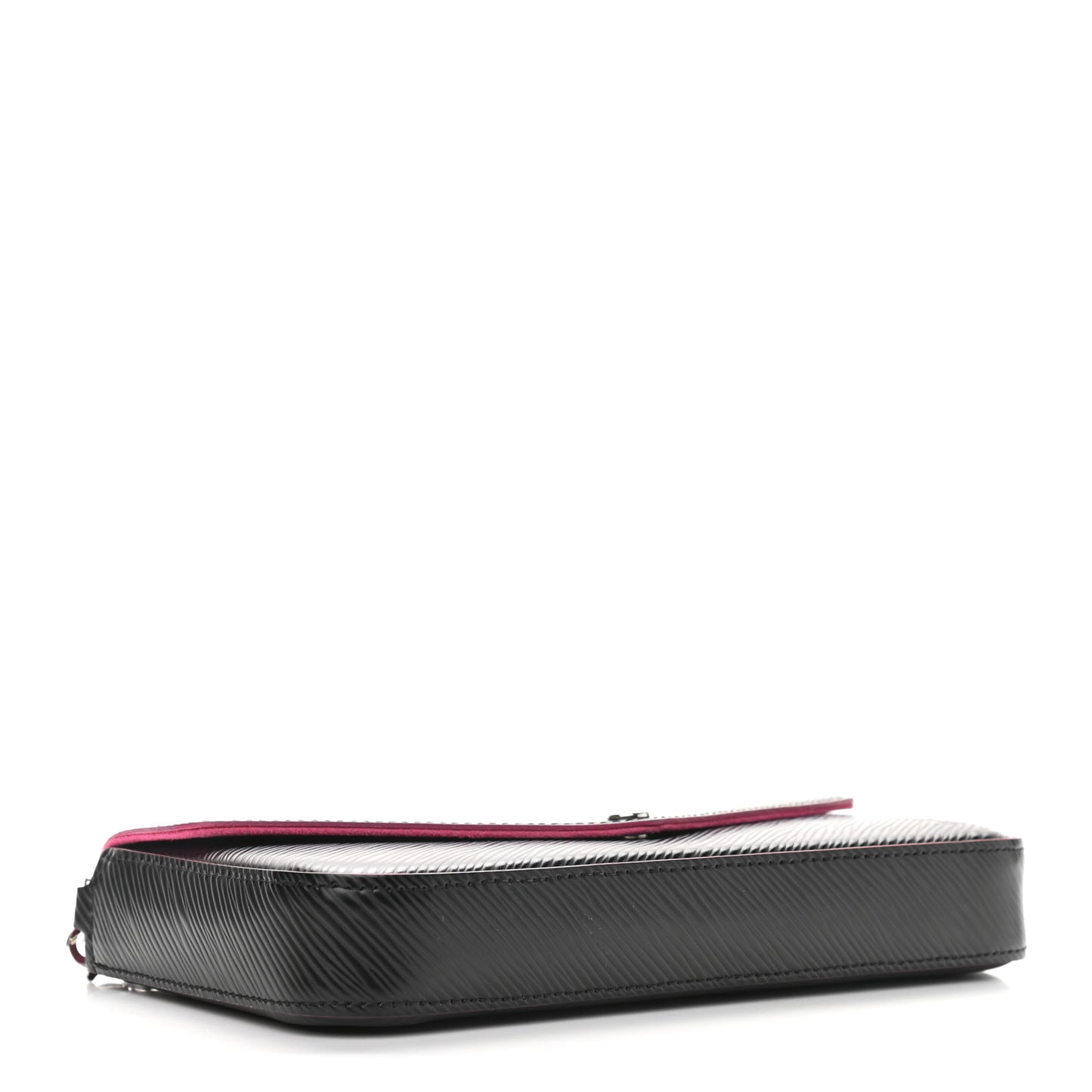 Epi Pochette Felicie Black Hot Pink