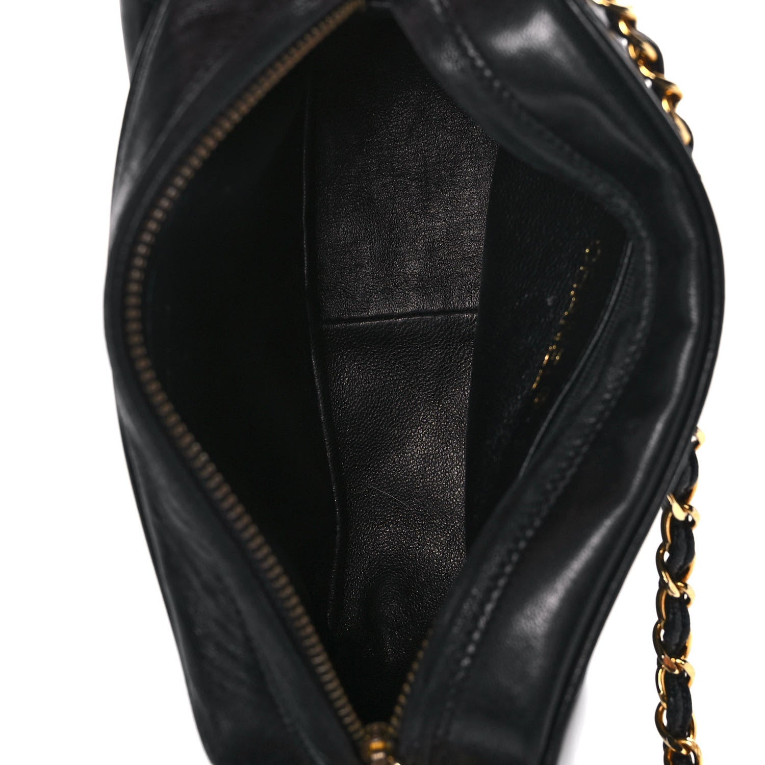 Chanel Lambskin Quilted CC Tassel Flap Camera Case Black 4 of 9