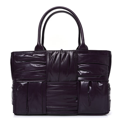 Bottega Veneta Foulard Intrecciato Pleated Medium Arco Tote Dark Mystic 1 of 10