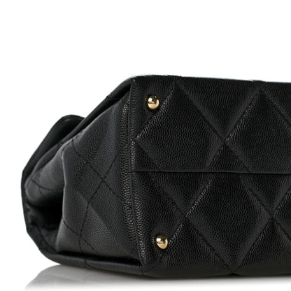 Chanel Caviar Quilted Mini Retro Twist Top Handle Flap Black 9 of 11