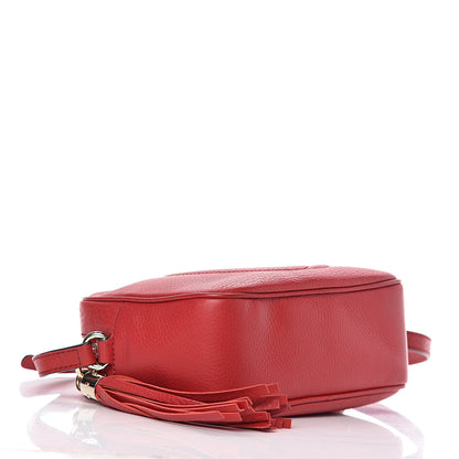 Gucci Pebbled Calfskin Small Soho Disco Bag Tabasco Red 4 of 11