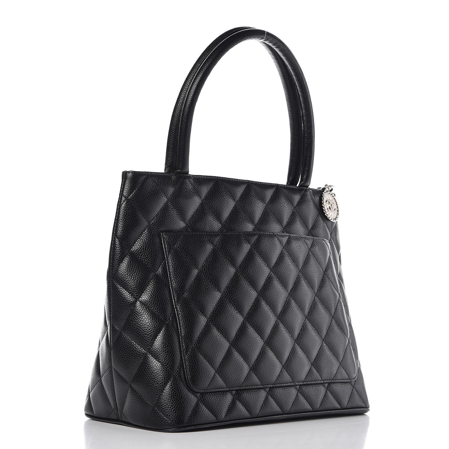 Chanel Caviar Quilted Medallion Tote Black 3 of 9