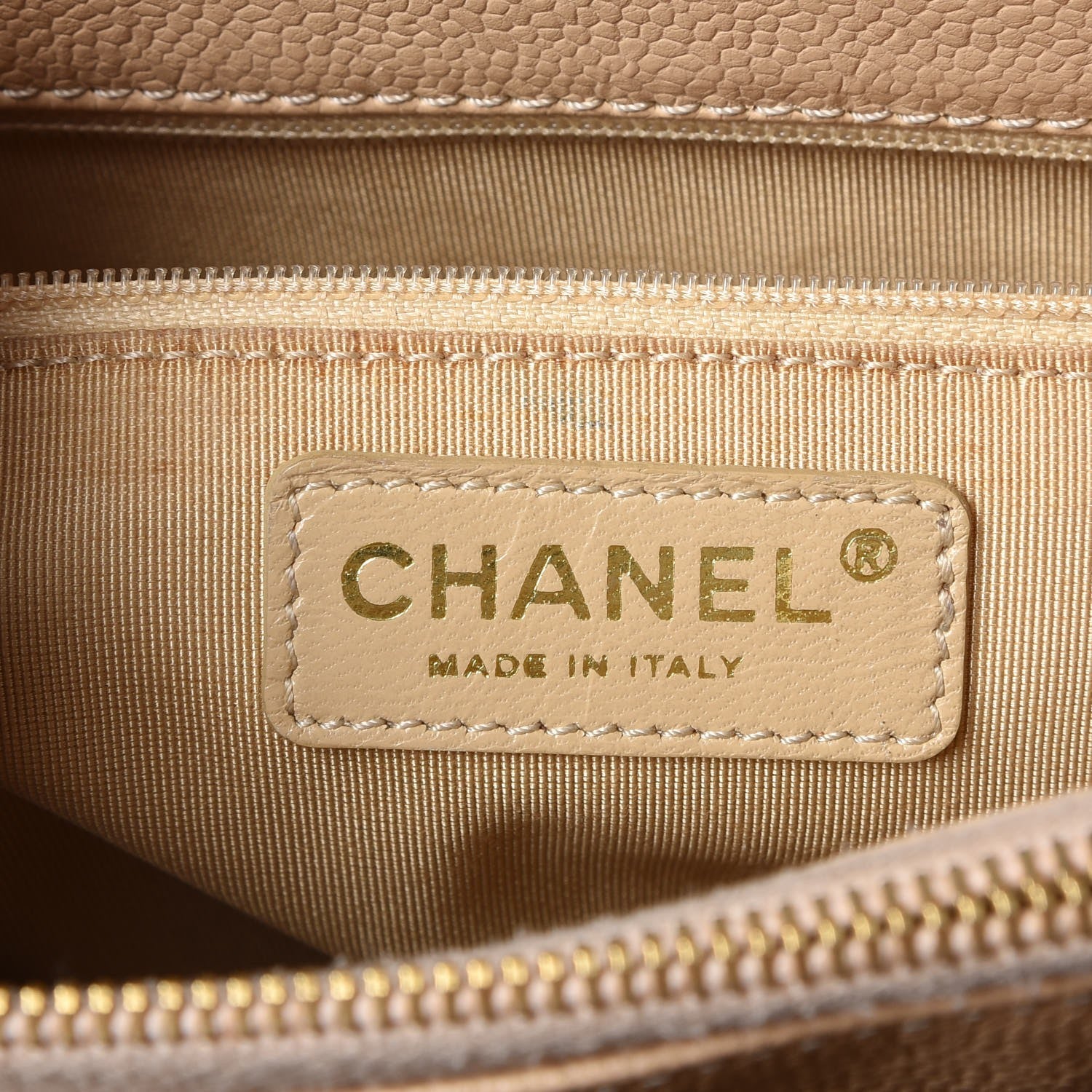 Chanel Caviar Quilted Grand Shopping Tote GST Beige Clair 9 of 18