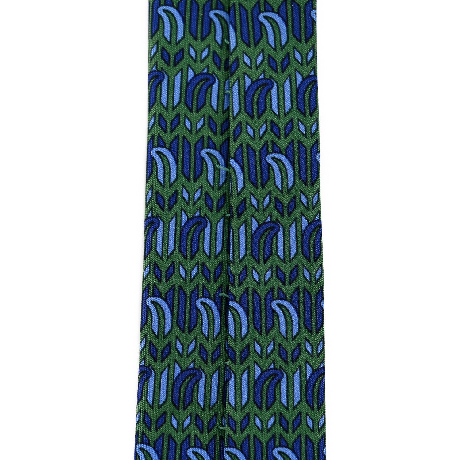 Hermes Silk Printed Mens Neck Tie Multicolor 6 of 6