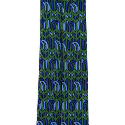 Hermes Silk Printed Mens Neck Tie Multicolor 6 of 6