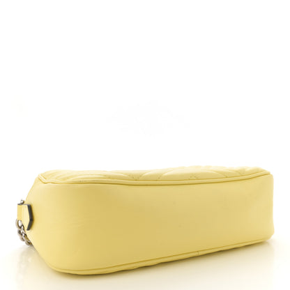 Gucci Calfskin Matelasse Small GG Marmont Chain Shoulder Bag Banana 4 of 15