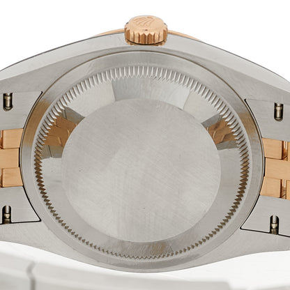 Rolex Stainless Steel 18K Everose Gold Diamond 36mm Oyster Perpetual Datejust Watch Rose Roman 126231 4 of 5
