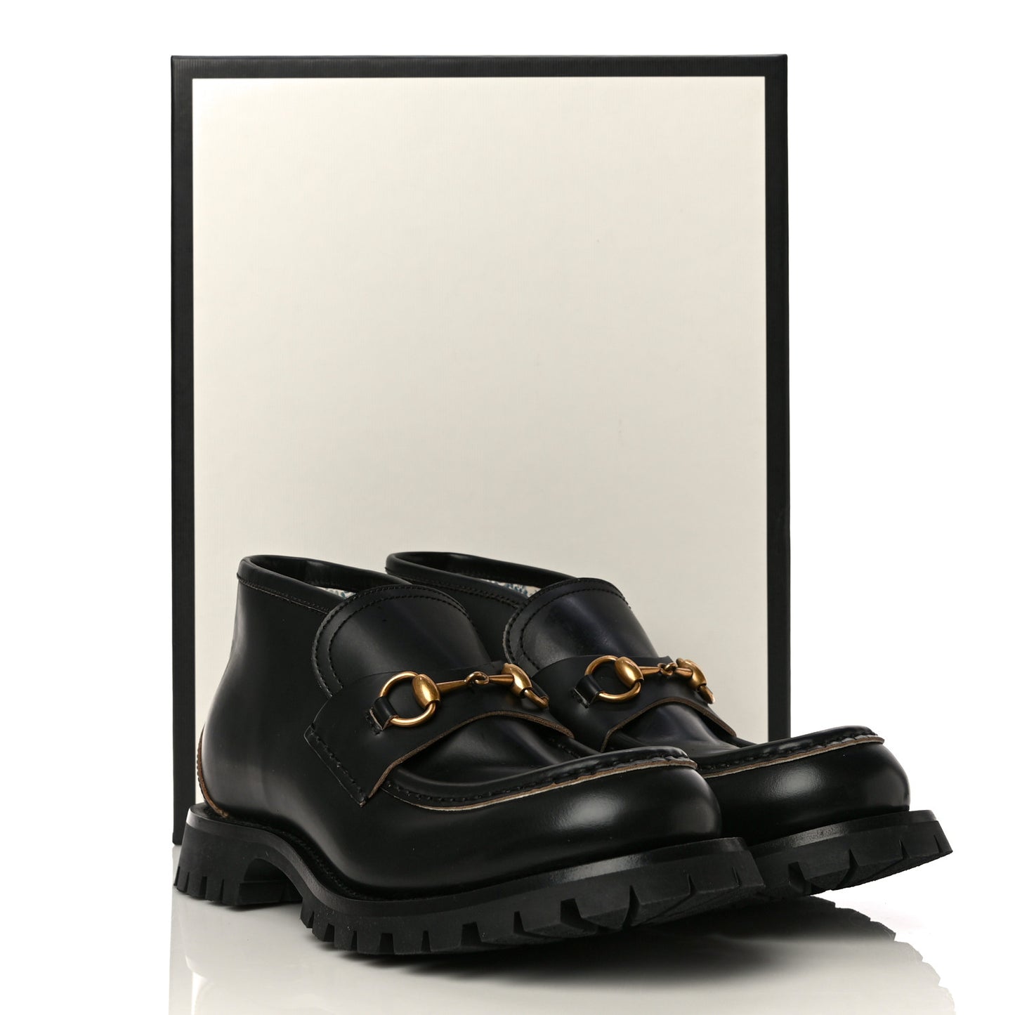 Cordovan Lux Mens Harald Horsebit Ankle Boots 8 Black