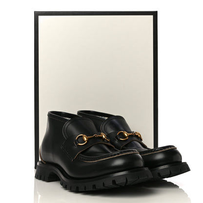 Gucci Cordovan Lux Mens Harald Horsebit Ankle Boots 8 Black 27 of 27