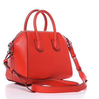 Givenchy Sugar Goatskin Mini Antigona Pop Red 3 of 9