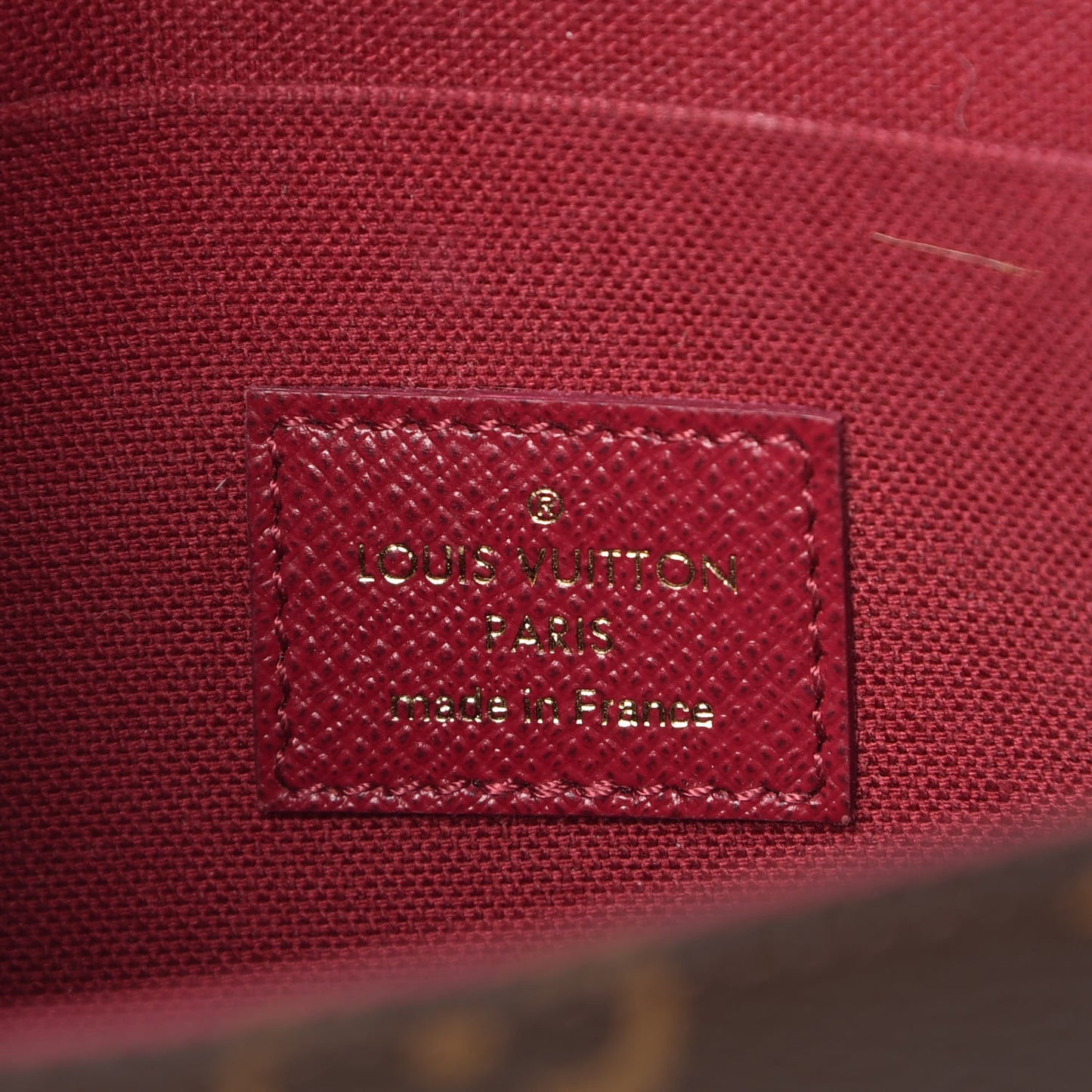 Monogram Pochette Felicie Chain Wallet Fuchsia