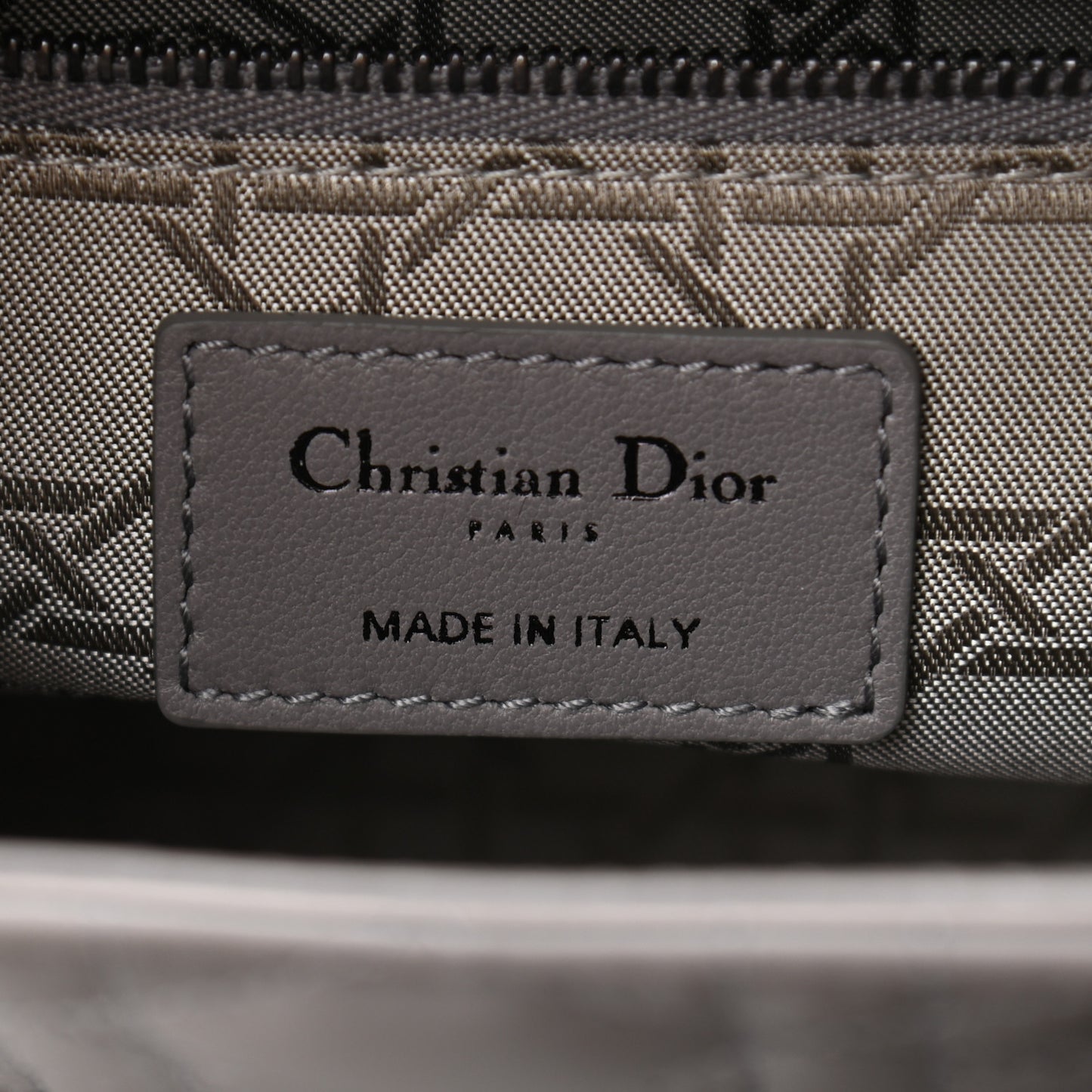 Lambskin Cannage Small My ABCDior Lady Dior Grey