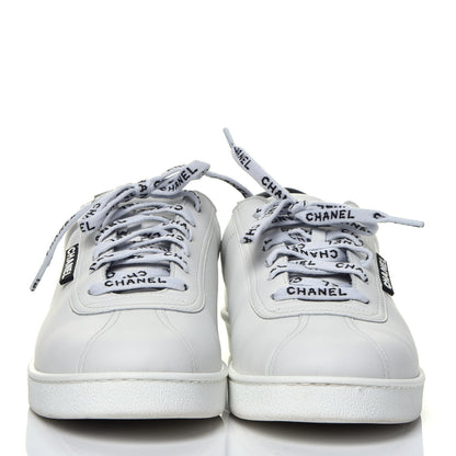 Chanel Calfskin CC Womens Sneakers 41 White 2 of 10