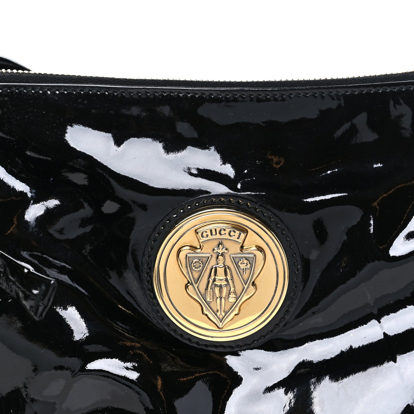 Patent Hysteria Large Clutch Black