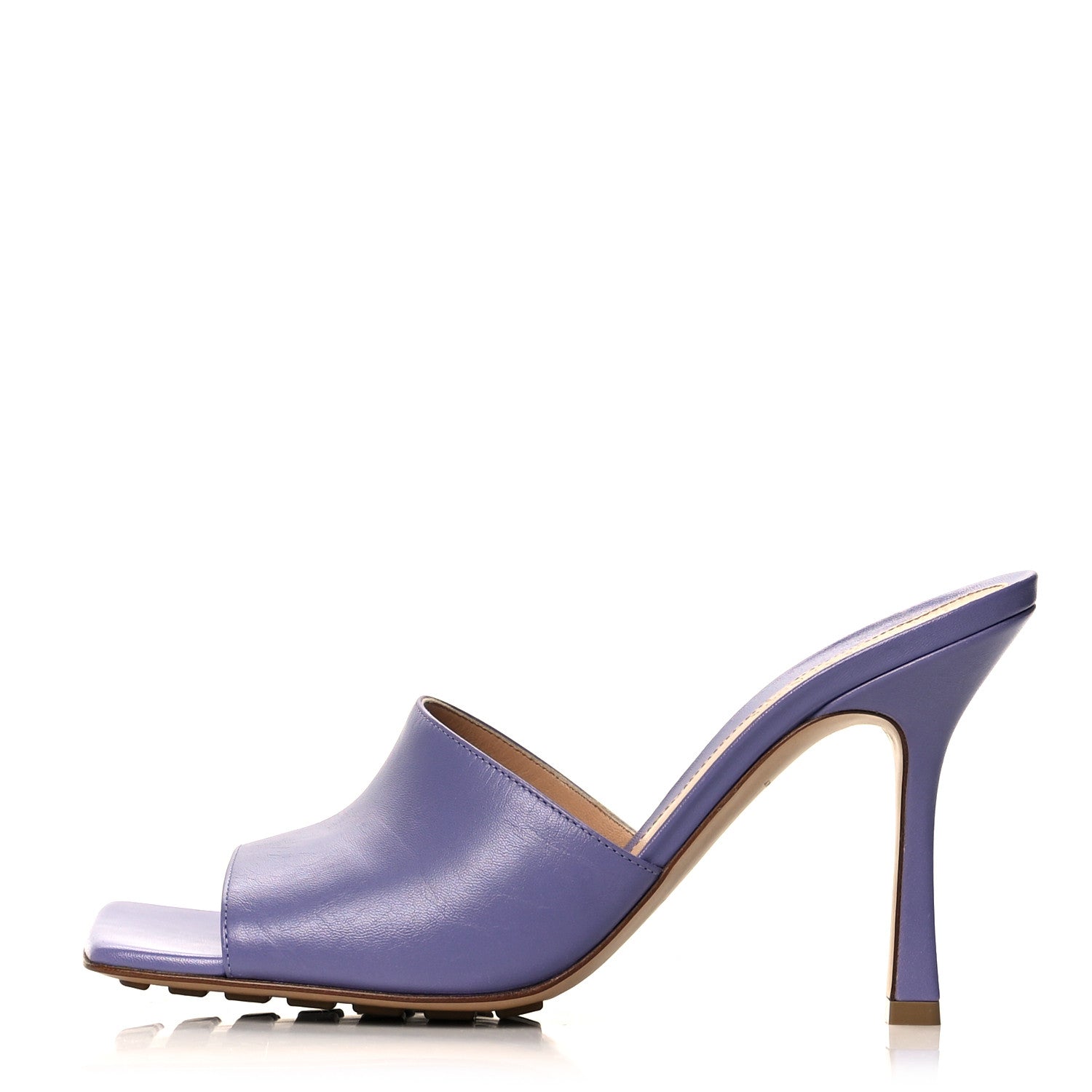 Bottega Veneta Lambskin Stretch Mule Sandals 39.5 Lavender 1 of 10