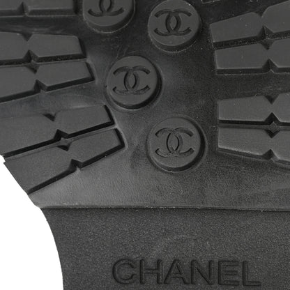 Chanel Calfskin Quilted CC Mocassin Loafers 37 Brown 9 of 11