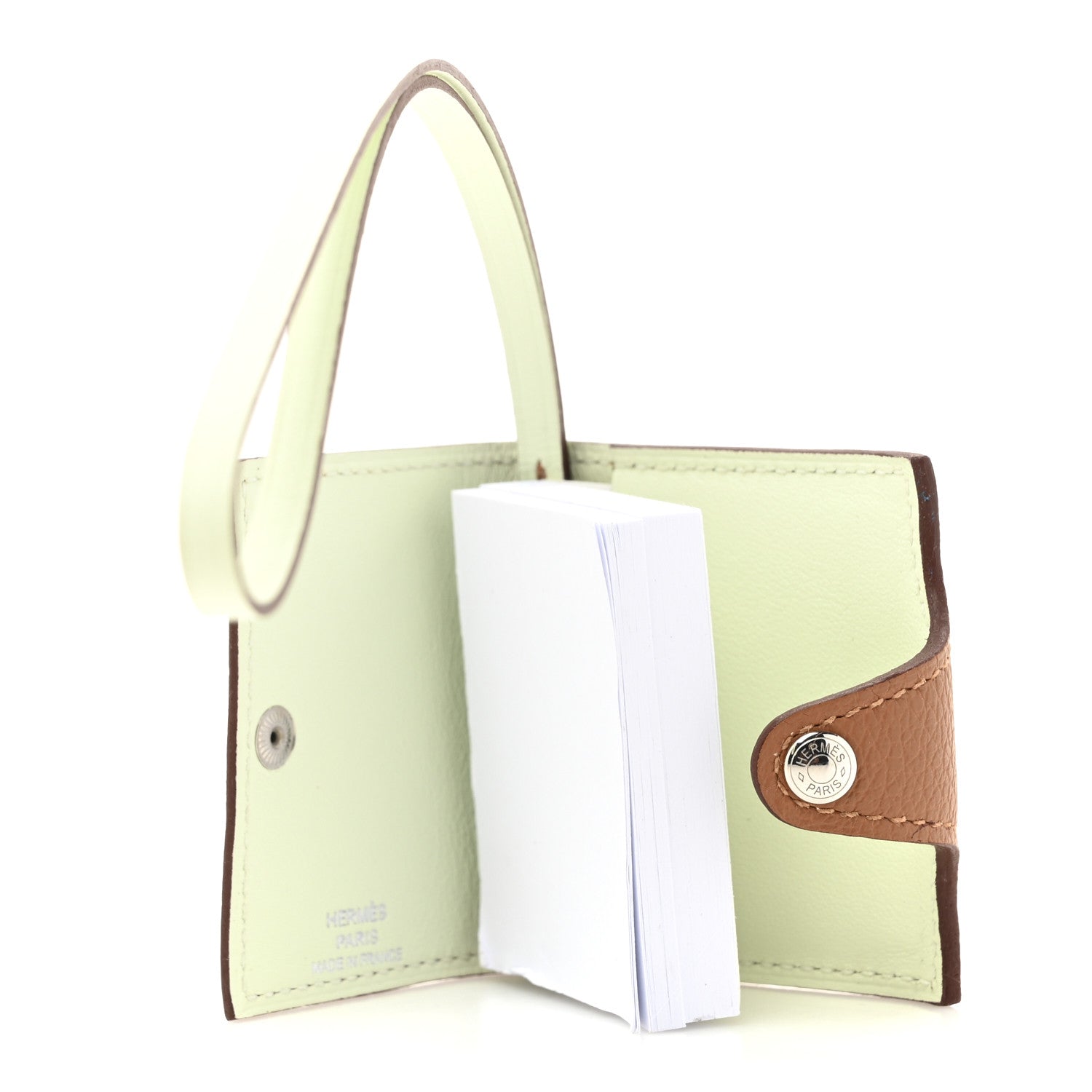 Hermes Togo Swift Nano Ulysse Bag Charm Gold Vert Fizz 3 of 6