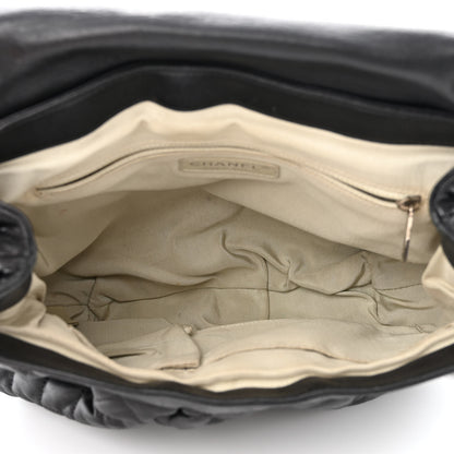 Chanel Washed Lambskin Quilted Large Chain Around Messenger Black 5 of 11