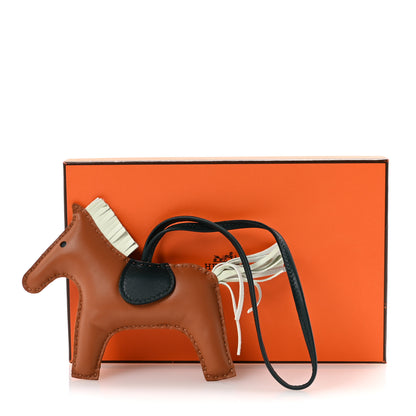 Hermes Milo Lambskin Grigri Rodeo Horse Bag Charm MM Gold Vert Cypress Vert Fizz 4 of 4