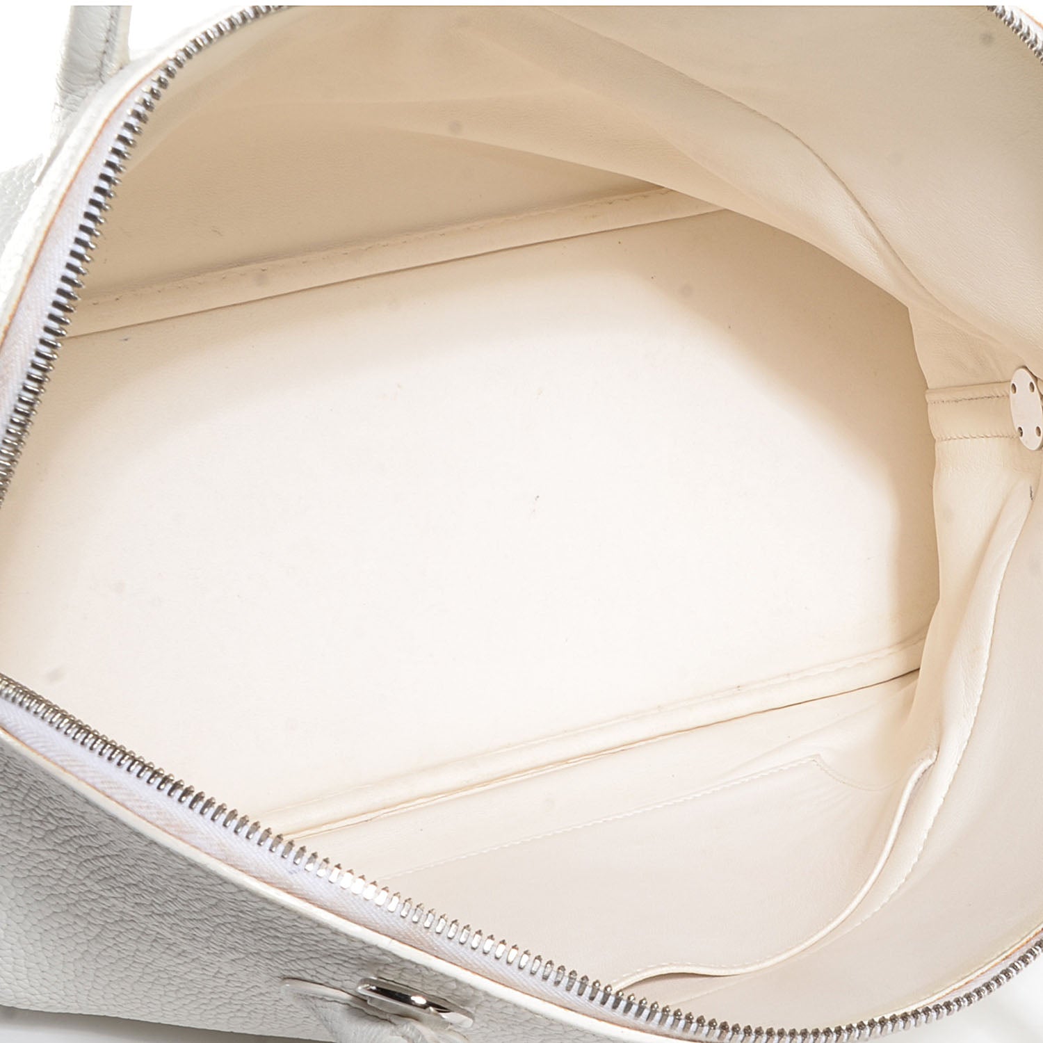 Hermes Taurillon Clemence Bolide 35 White 6 of 14