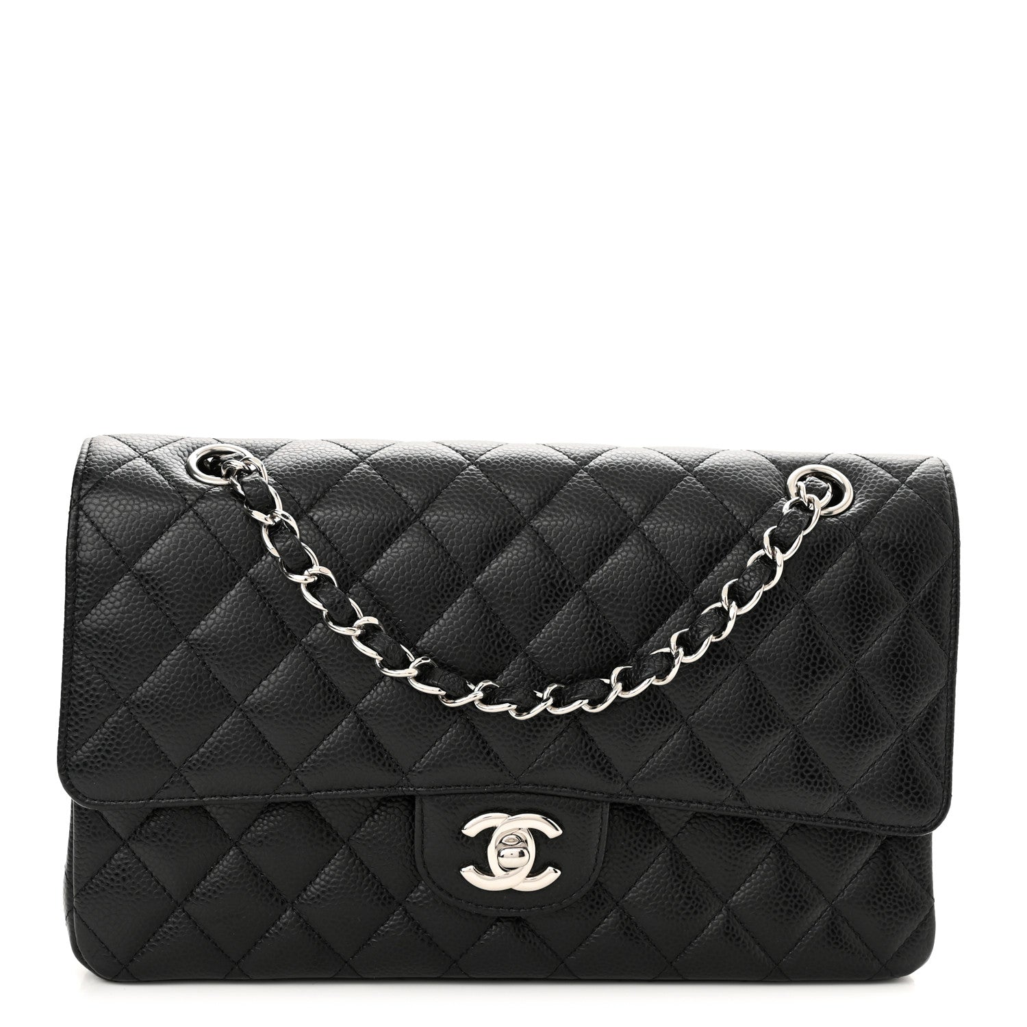 Chanel Caviar Quilted Medium Double Flap Black 1 of 10