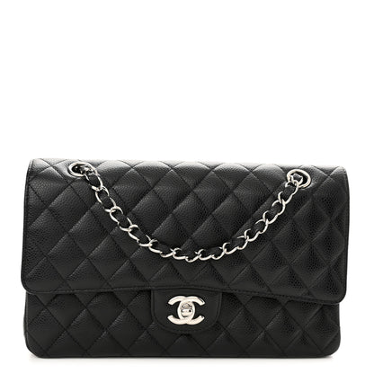 Chanel Caviar Quilted Medium Double Flap Black 1 of 10