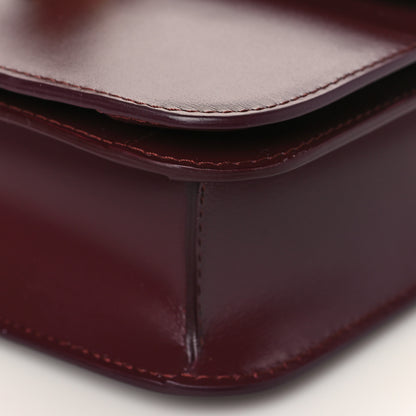 Celine Box Calfskin Teen Classic Box Flap Bag Burgundy 8 of 8