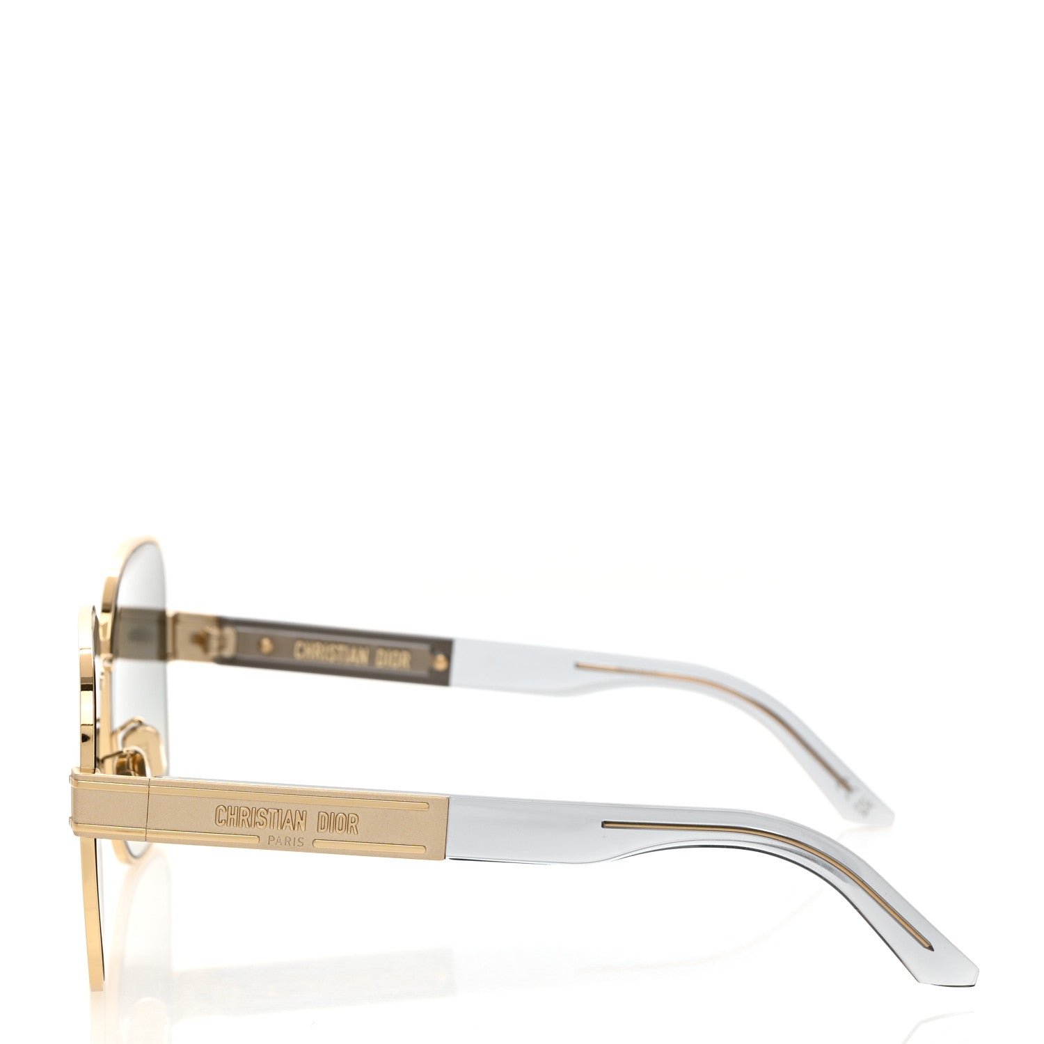 Christian Dior Diorsignature S5U Square Sunglasses Gold 3 of 7