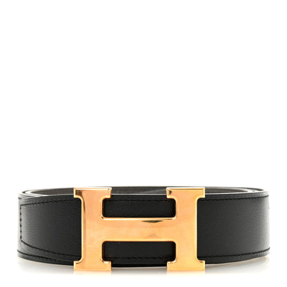 Hermes Box Togo 32mm H Belt 80 32 Black Etain 1 of 6