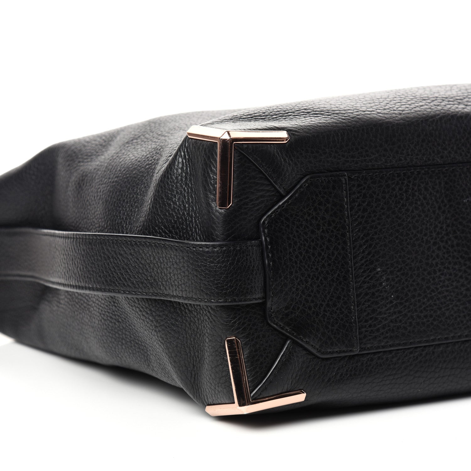 Alexander Wang Pebbled Calfskin Prisma Skeletal Hobo Black Rose Gold Hardware 7 of 9