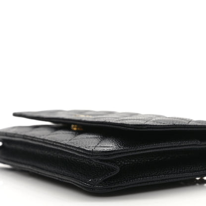 Chanel Caviar Quilted Wallet On Chain WOC Black 8 of 9
