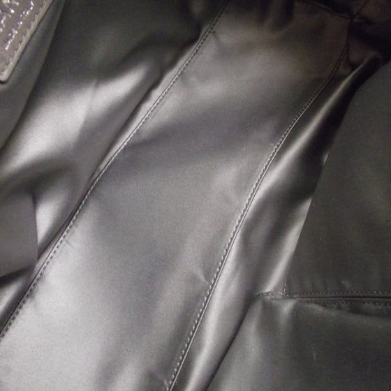 Leather Bubble Quilt Bowler Bordeaux