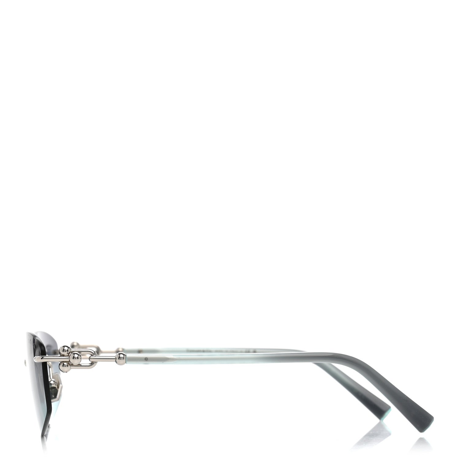 Tiffany Metal HardWear Sunglasses TF3114 Silver Azure Gradient Grey 3 of 8