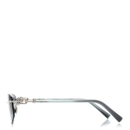 Tiffany Metal HardWear Sunglasses TF3114 Silver Azure Gradient Grey 3 of 8