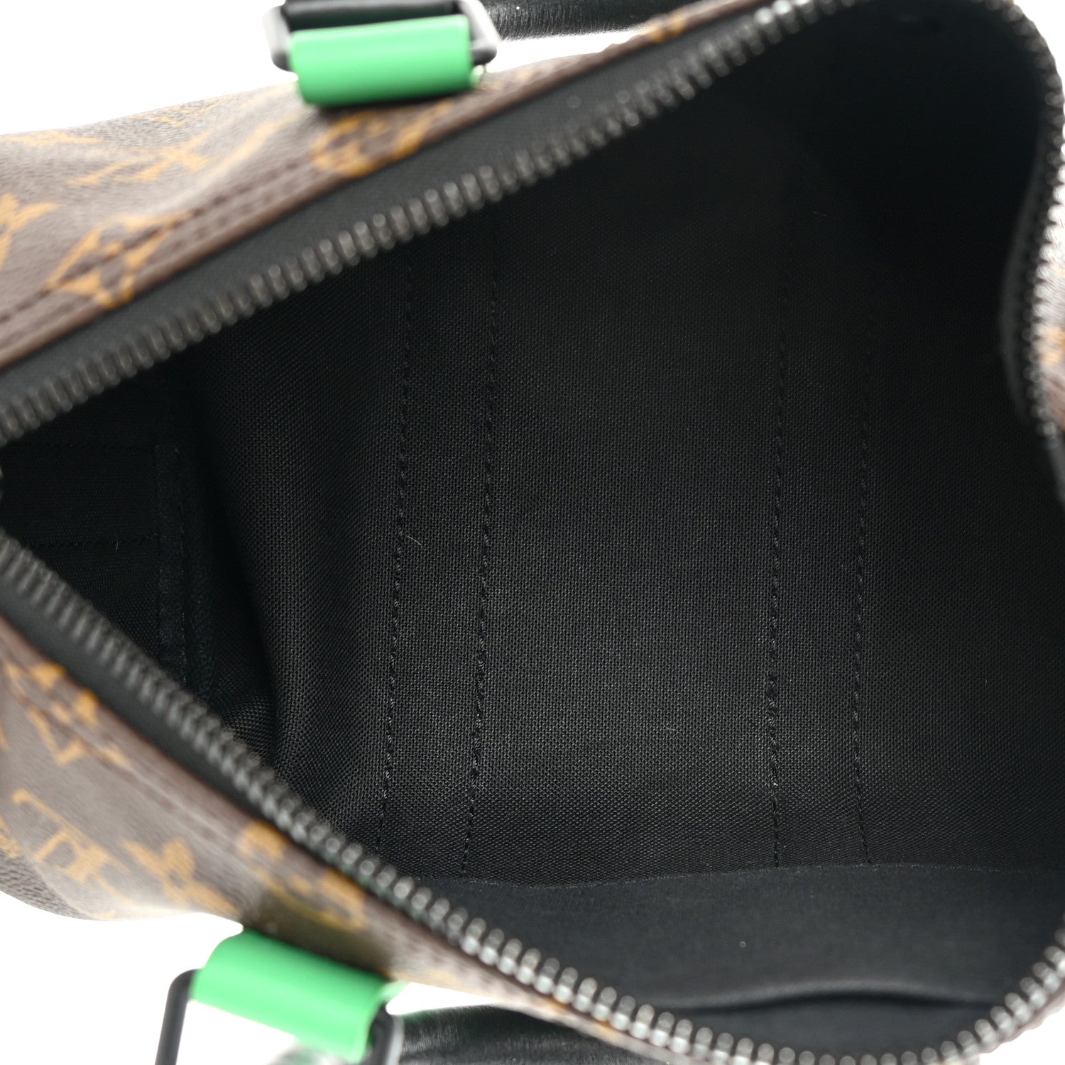 Louis Vuitton Monogram Macassar Keepall Bandouliere 25 Minty Green 5 of 12