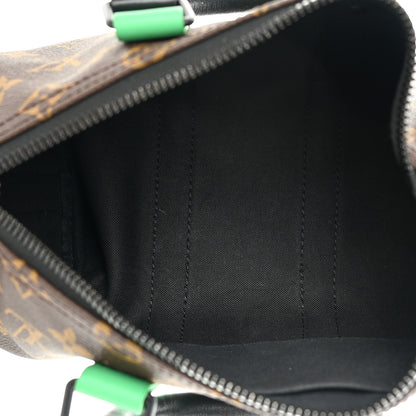 Louis Vuitton Monogram Macassar Keepall Bandouliere 25 Minty Green 5 of 12