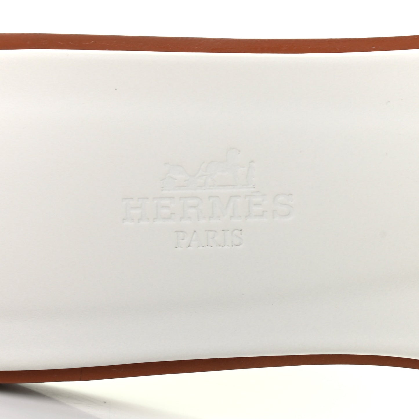 Box Calfskin Oran Sandals 37 White