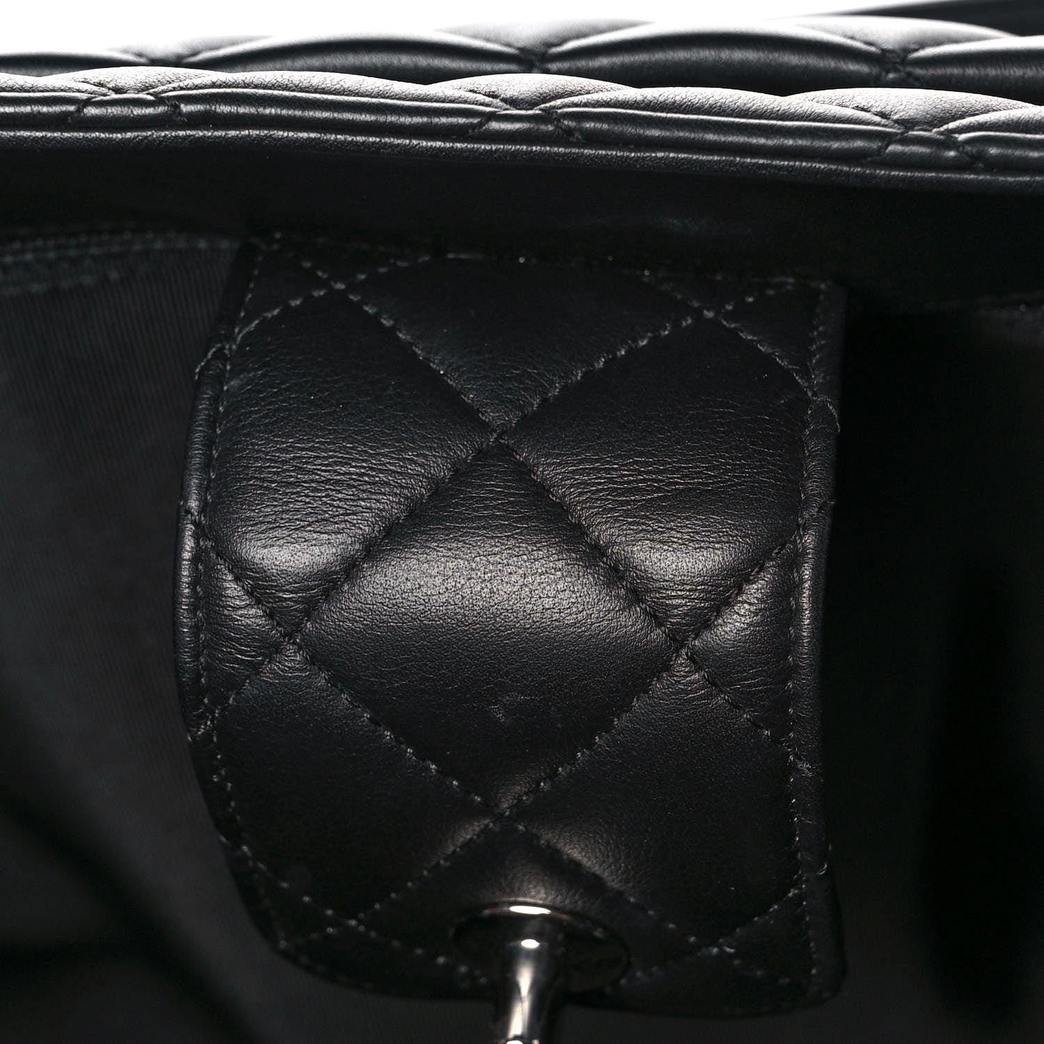 Chanel Calfskin Quilted Large Classic Shopping Tote Black 13 of 14