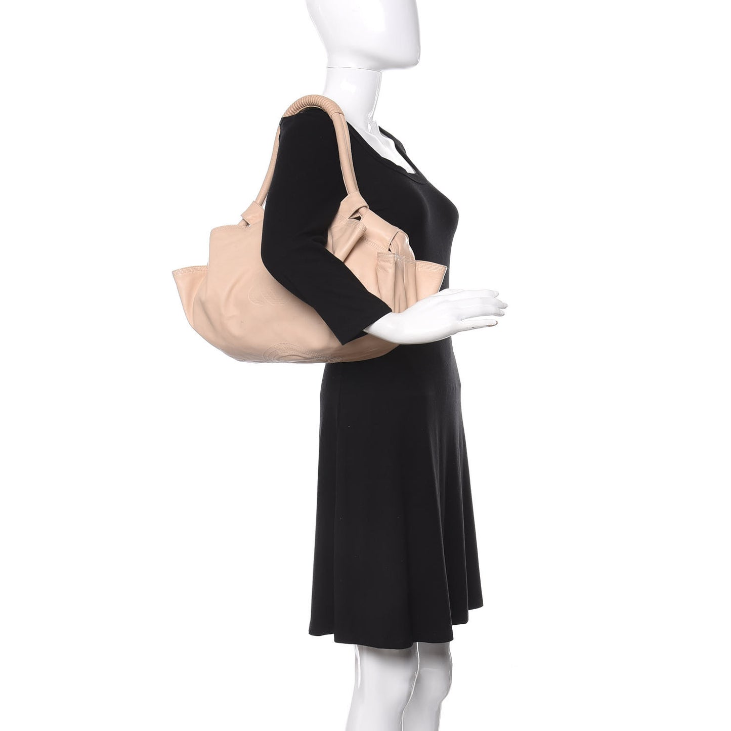 Nappa Aire Shoulder Bag Beige