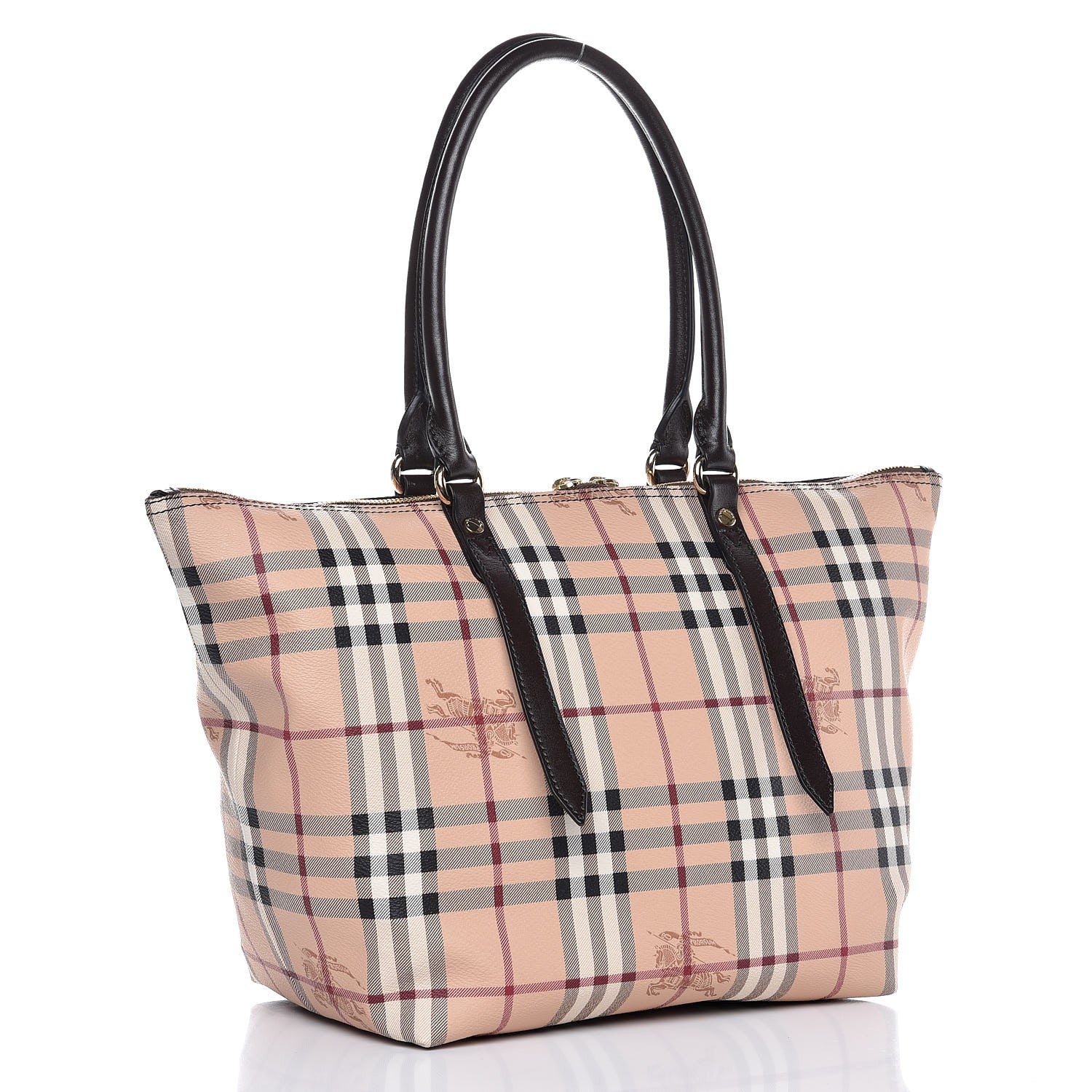 Burberry Haymarket Check Small Salisbury Tote Chocolate 3 of 7